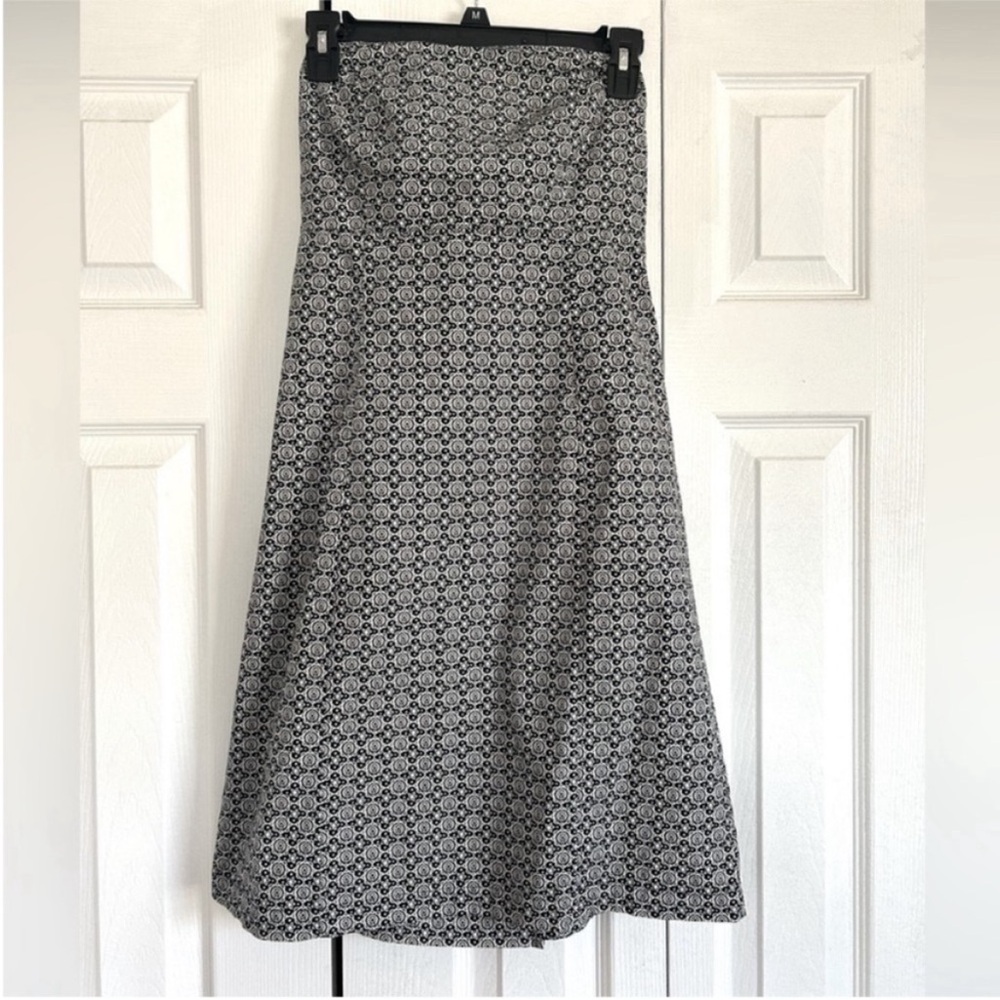 Gap Factory Black and White Strapless Mini Cocktail Dress - Picture 3 of 8